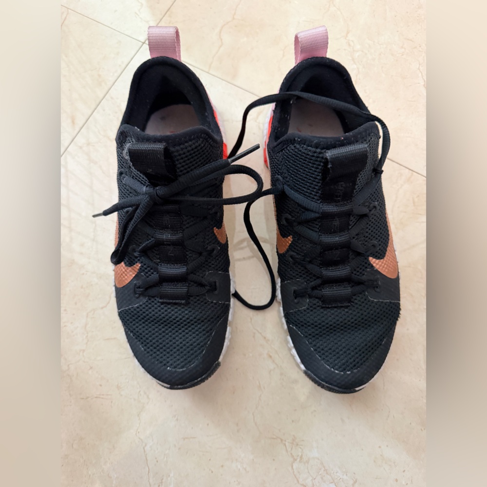 Nike Metcon Black and Orange Athletic Sneakers